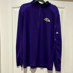 Baltimore Ravens quarterback zip, purple, XL